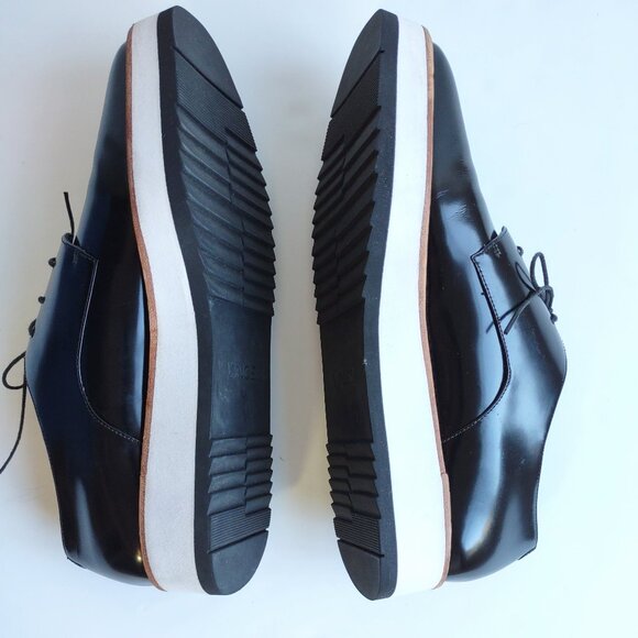 Vince Black Platform Loafers- women’s 8 1/2- fit like 9 - 9 1/2 - Picture 9 of 11